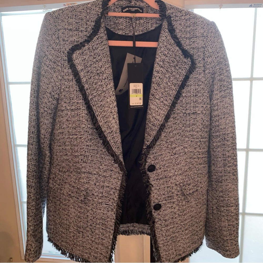 Karl Lagerfeld Tweed Blazer